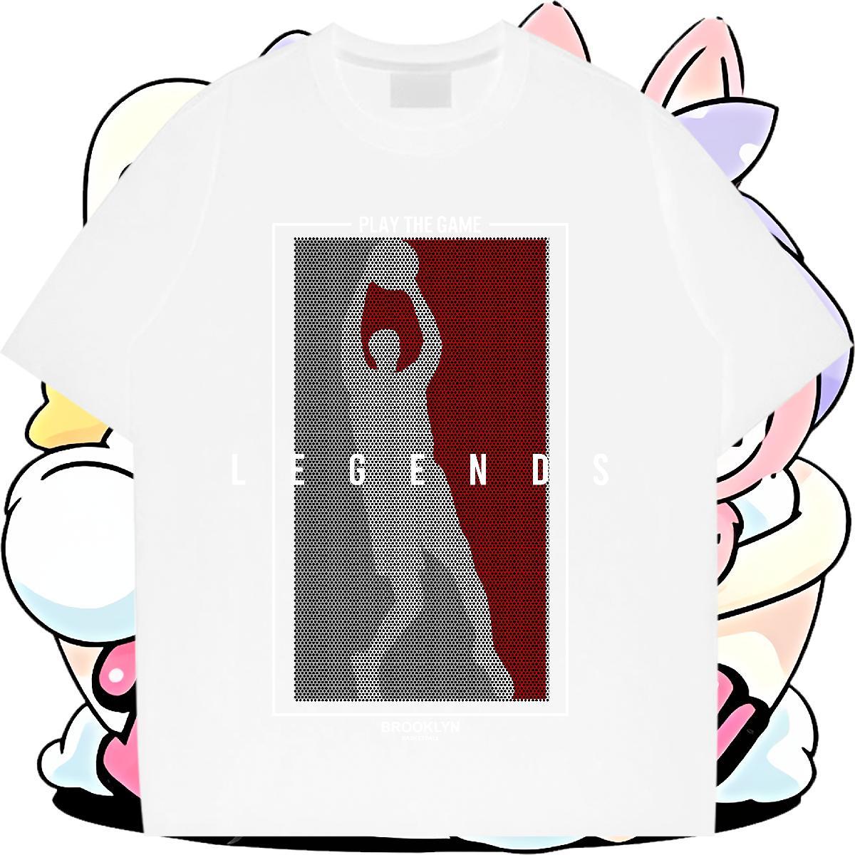 2024 Designer T-Shirts for Women Comfortable 230g Pure Cotton Woman Tshirt Cartoon Anime basketball Sport Lady Clothings