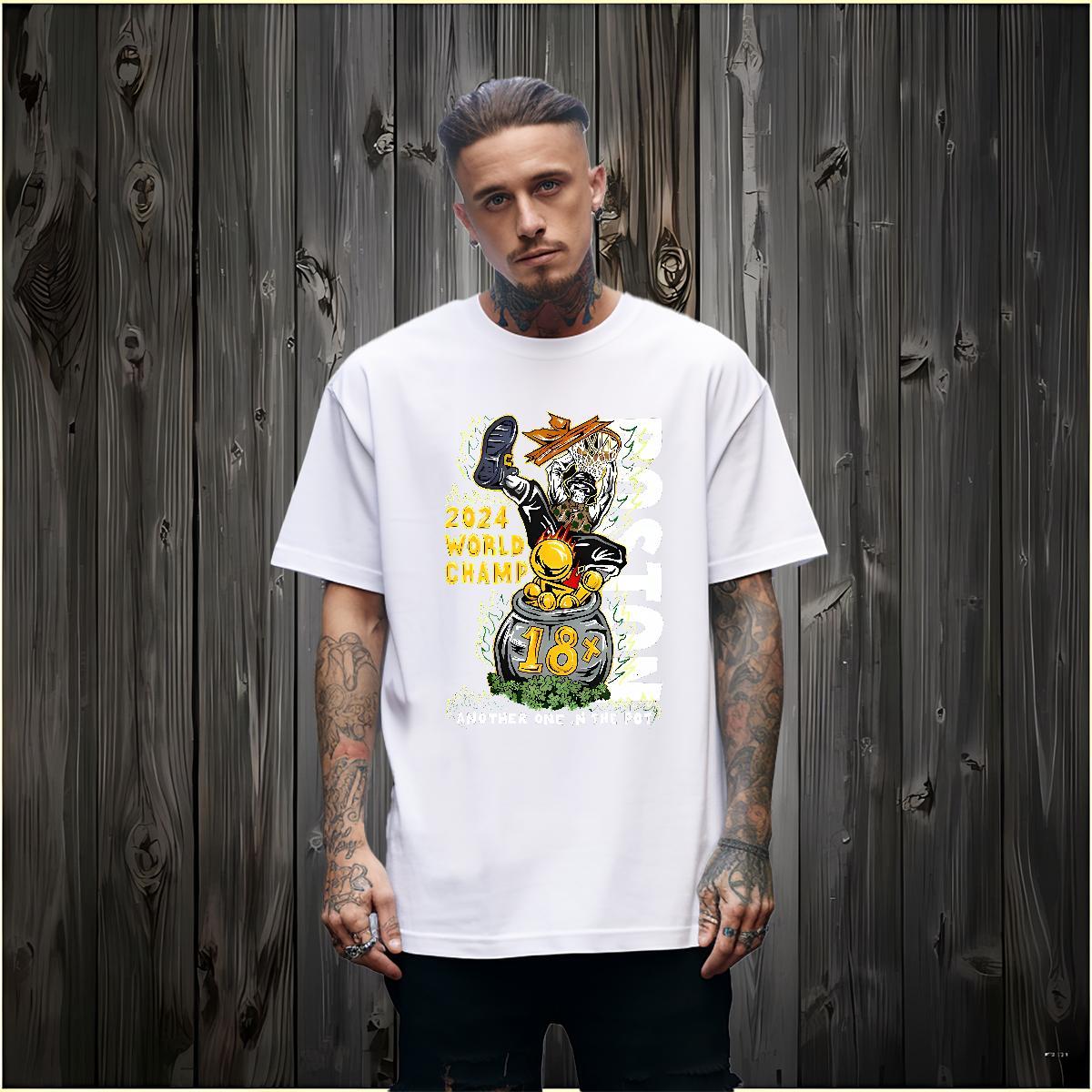 Classic skull Man T Shirts Street Tshirts 230g 100% Cotton Custom Breathable DIY Printed Tops