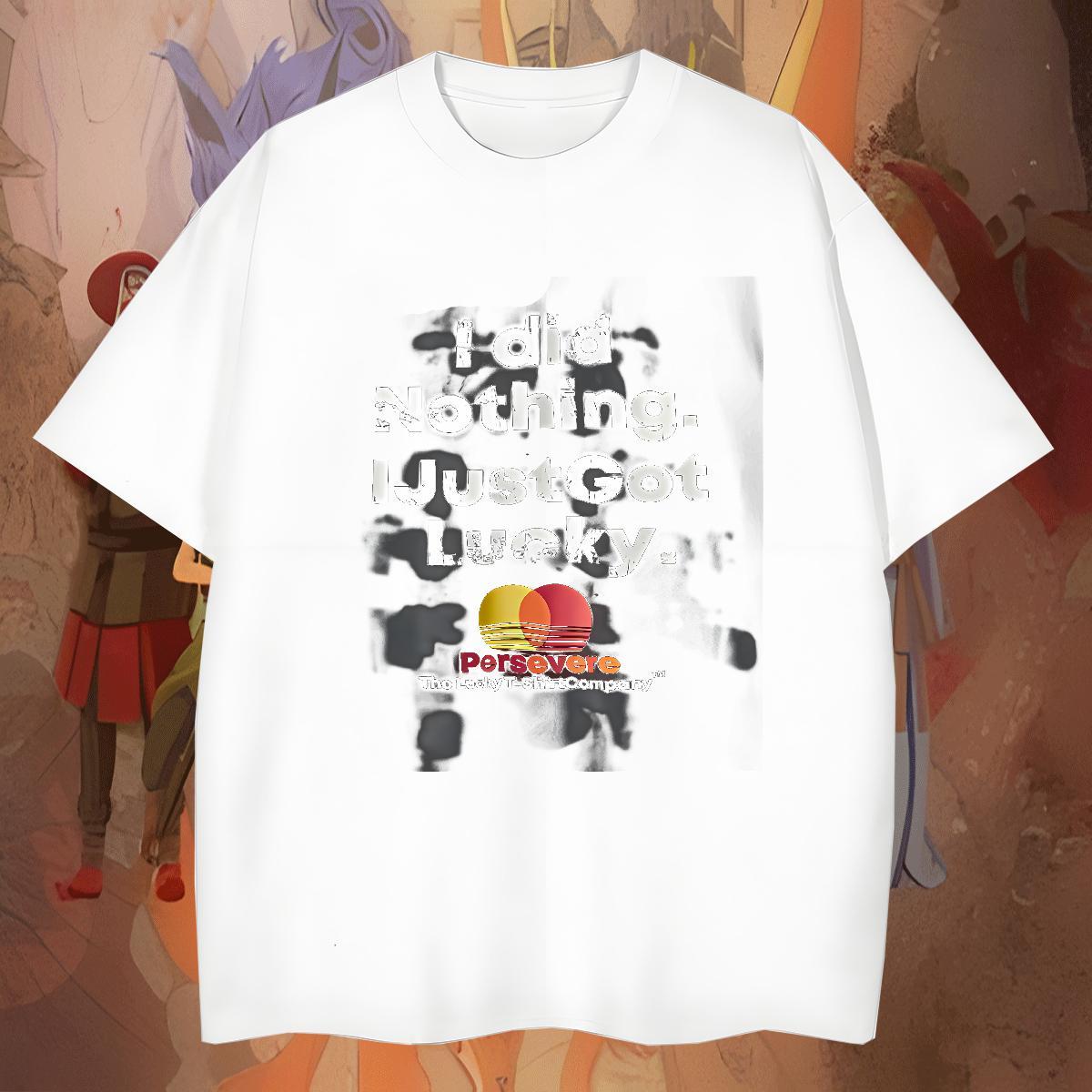 Comfortable Couples T Shirts Spring Summer 100% Cotton 230g Anime Print Crew Neck letter Man T Shirts New Tops Shirt