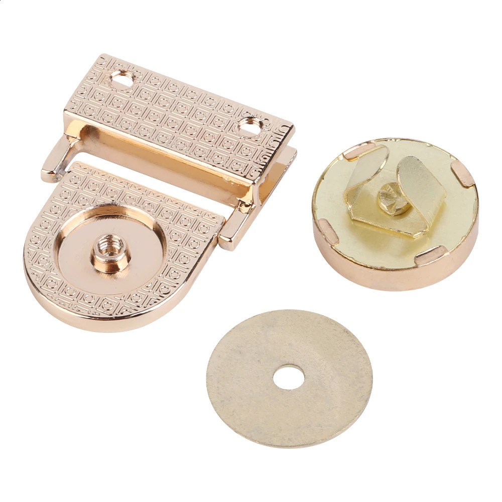 10 sets of 3CM metal magnetic buckle locks twisted buckle hardware used for DIY craftsmanship to replace handbag and wallet accessories 240821