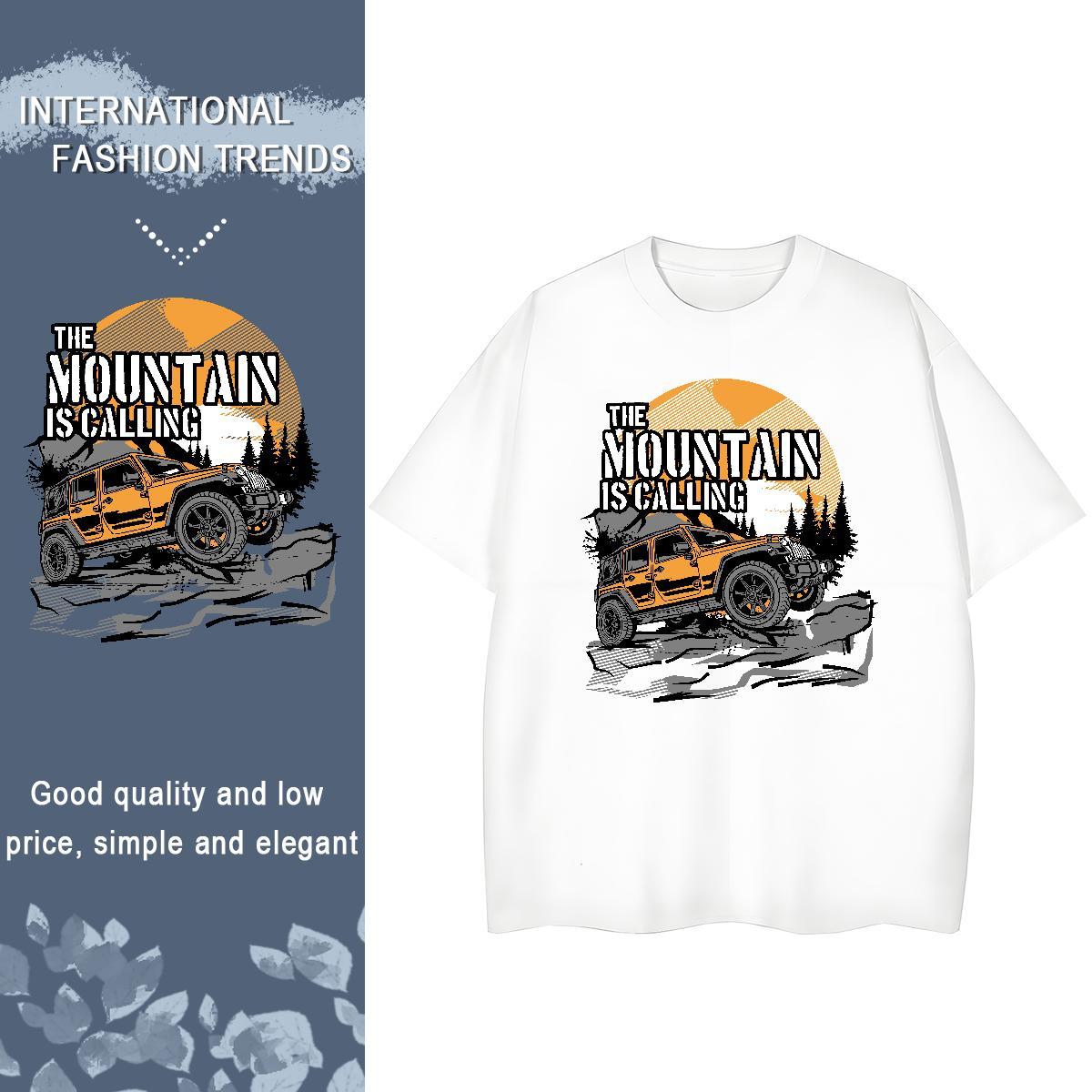 New T Shirt For Woman 230g 100% Cotton Breathable Crew Neck Sports Casual off-road vehicle Lady T shirt Designer Anime Tees Shirts