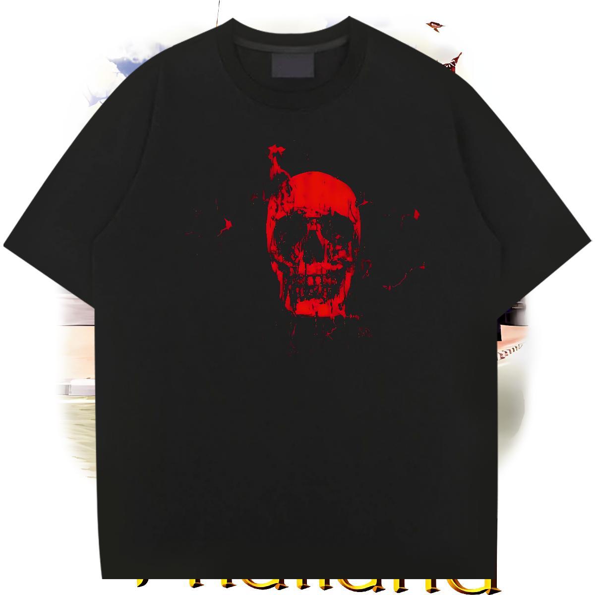 Fashion Design Tshirt for Man Woman 100% Cotton 230g Outdoor skull Breathable Short Sleeve T-Shirts for Men Classic Oversized Wear