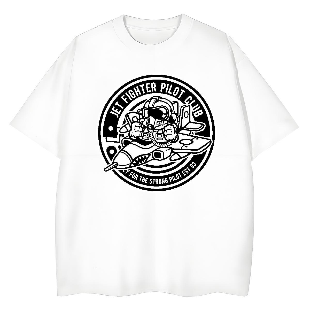 High quality Couples T Shirts 230g Pure Cotton universe Outdoor Womens T Shirts Breathable Short Sleeve Floral Print Tees