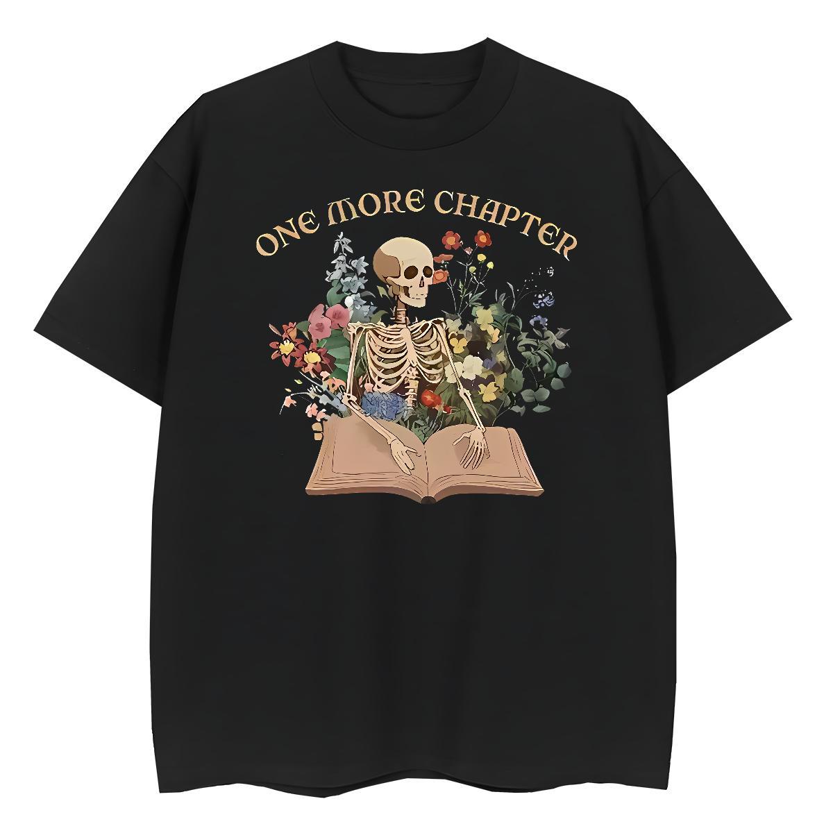 Fashion Casual Woman T Shirts 230g Pure Cotton Crew Neck Street skull Women Tees 5A Graphic Tops Shirt