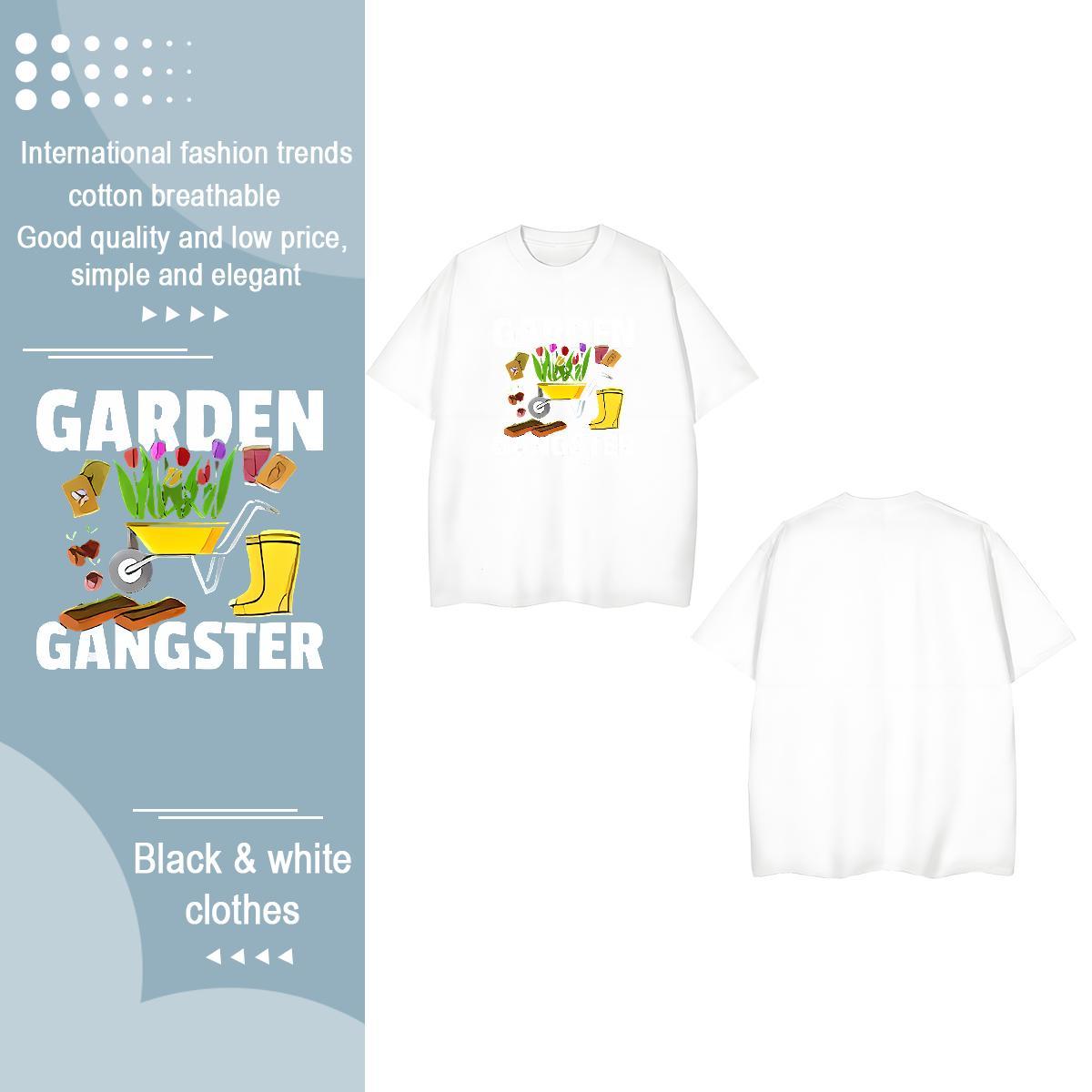 Fashion Casual T shirt Breathable Crew Neck 230g Pure Cotton Women Tshirts Custom Print Plus Size flower Casual Sport High quality Tees