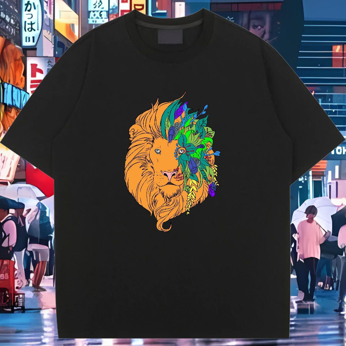 Custom T-Shirts for Women Short Sleeve O-Neck 230g Pure Cotton Lady T shirt Plus Size Custom tiger Street Casual Loose Clothings