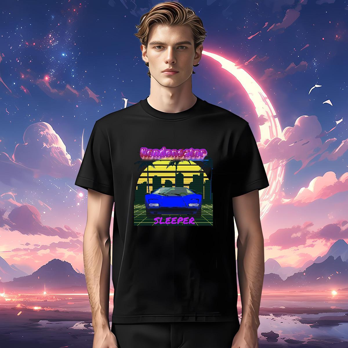 Cool Design car Men T Shirts Sport Men Clothes T-Shirt 230g Pure Cotton Fashion Casual O-Neck Short Sleeve Customized Print Tees Shirts