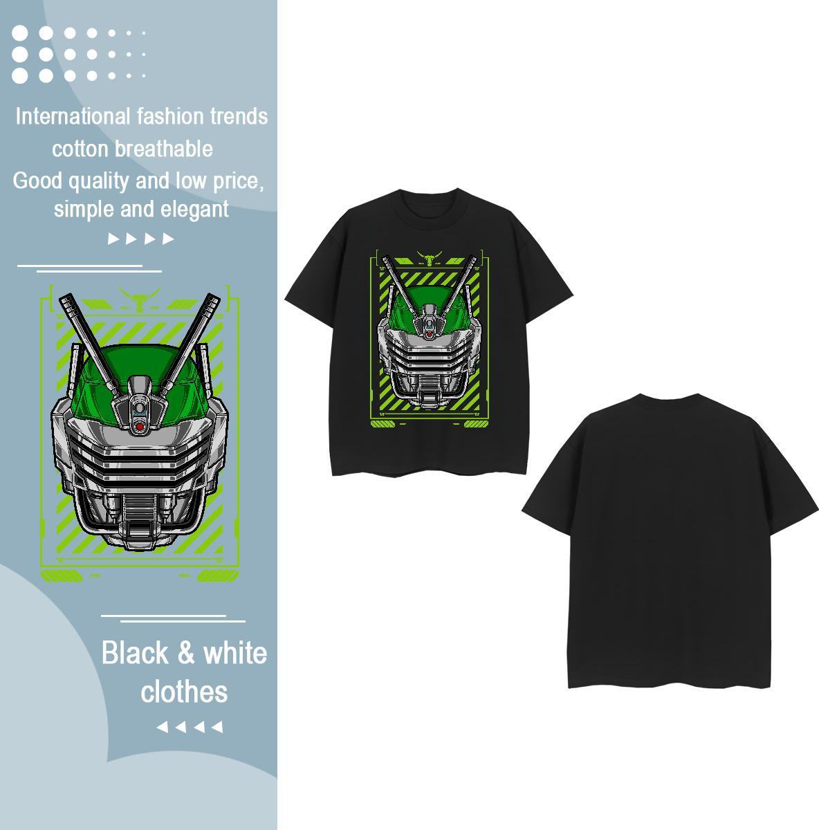 Brand T shirt Short sleeve Soft 230g 100% Cotton Couples T Shirts Anime Print ET Home Outdoor Designer Nice Tops