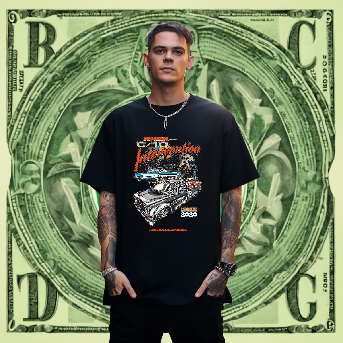Cool Design Mens Tshirts Casual Beach 230g Pure Cotton Custom Print Plus Size Breathable Short Sleeve car T-Shirts for Men New Arrival Tops