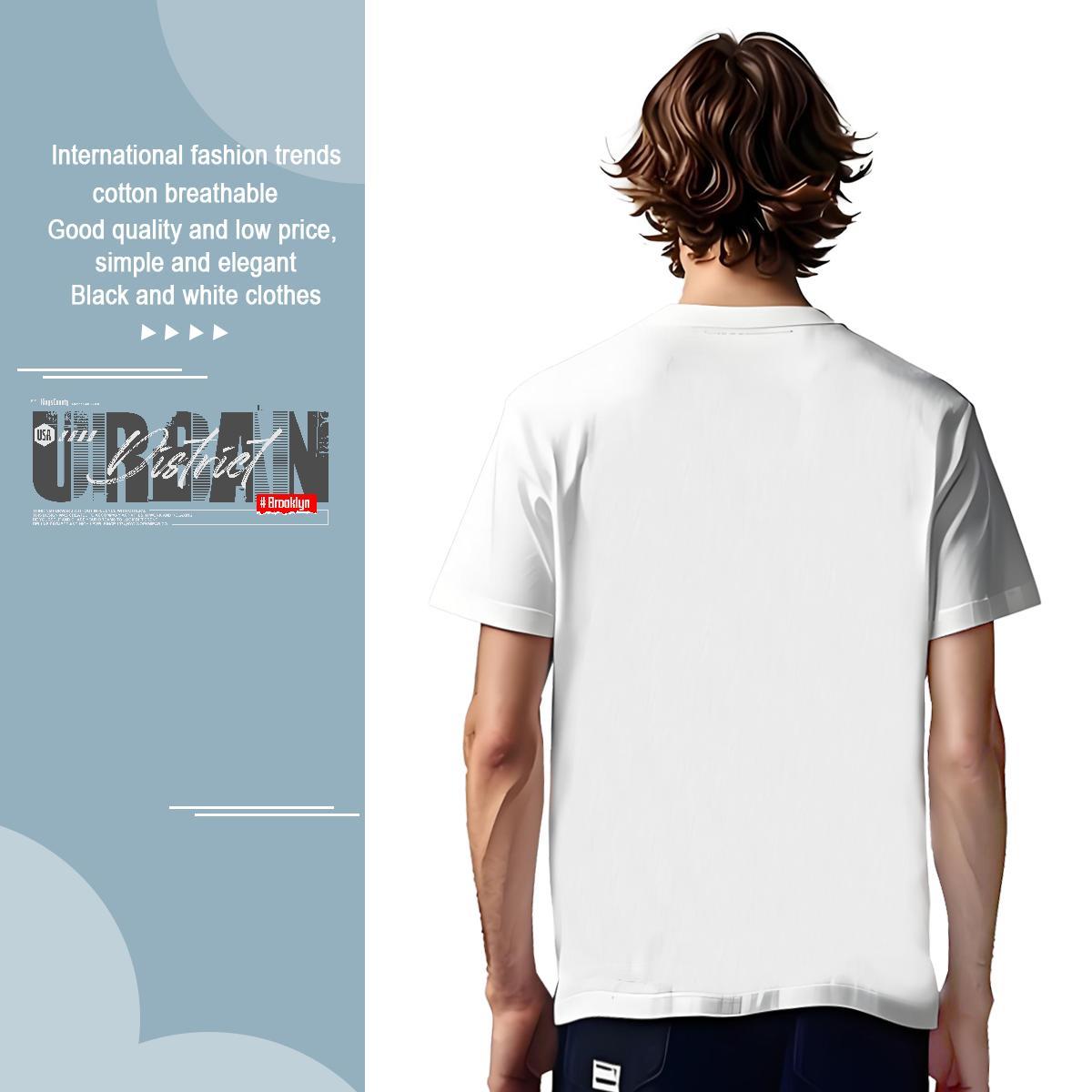 Loose Fit letter Mens T Shirts Beach Tshirt for Man Woman 230g Pure Cotton Customized O Neck Short Sleeves DIY Printed Wear