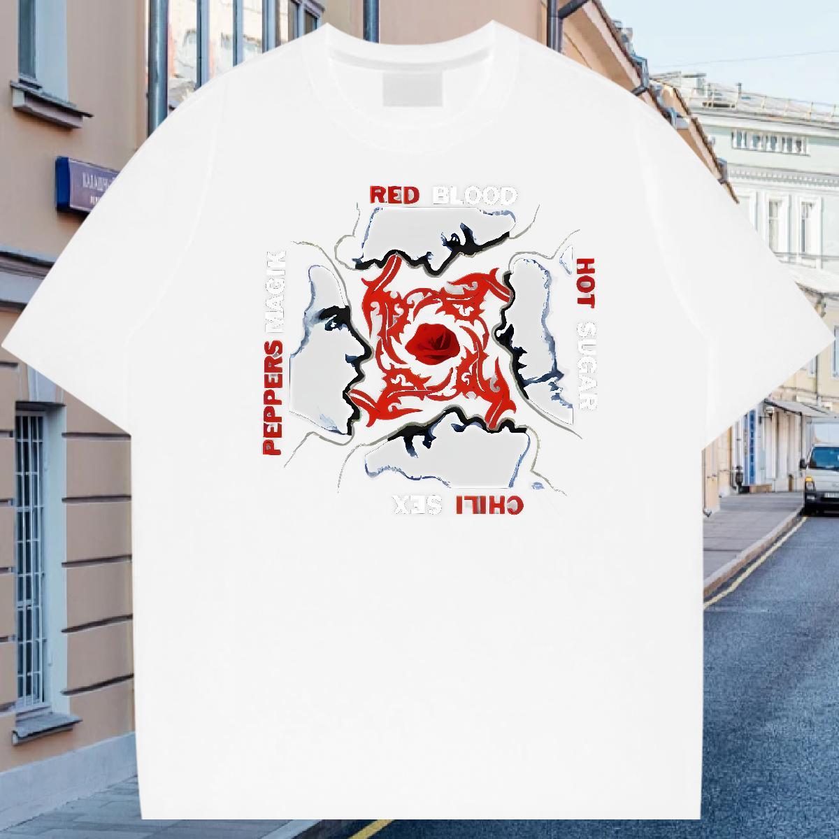Stylist Street Casual Men Tops Tees scary Crew Neck Breathable 230g 100% Cotton T Shirt For Man TOP Quality DIY Clothes