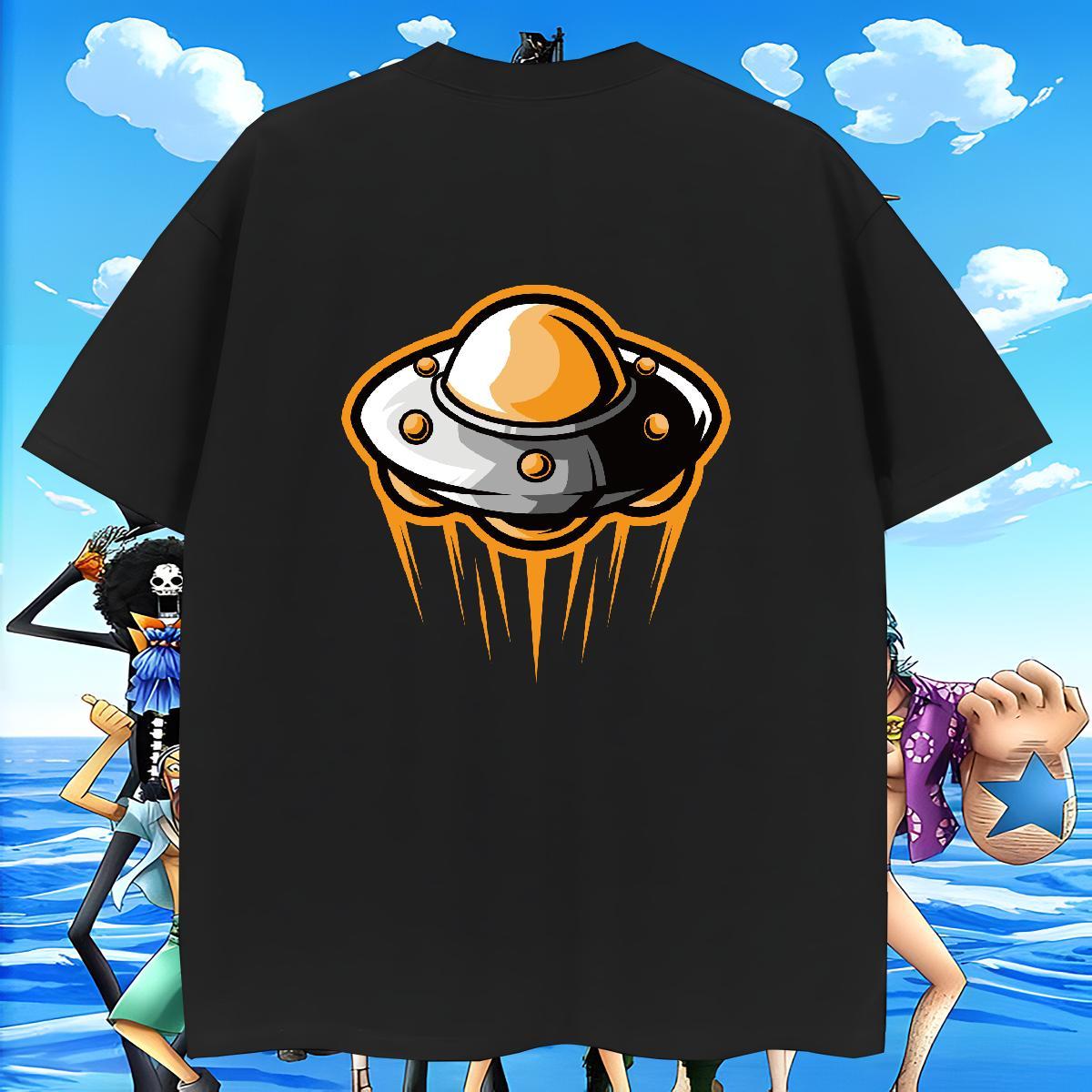 Designer Mens Tshirts Sports Casual 230g Pure Cotton Custom Print Plus Size Breathable Crew Neck UFO T shirt Fashion Design Top Tees