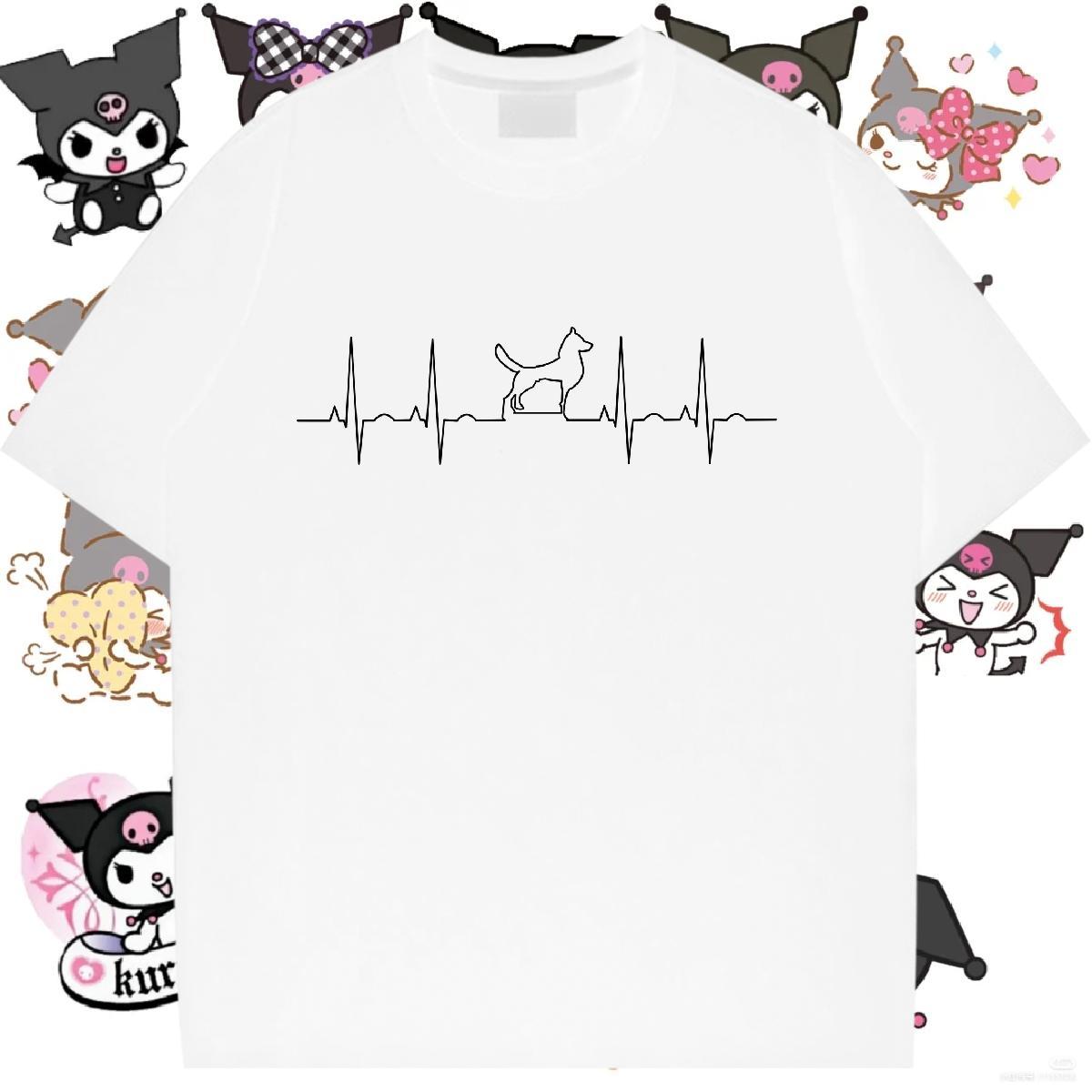 Custom Women T Shirts Breathable Short Sleeve 100% Cotton 230g Womens Tshirts Graphic dog Casual Beach High quality Tops Tees
