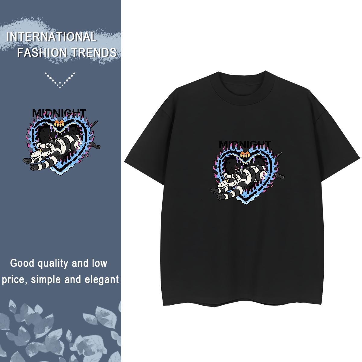 Brand Womens T Shirts 230g Cotton Breathable Short Sleeve Casual Sport skull Lady T shirt 5A Custom Printing Top Tees