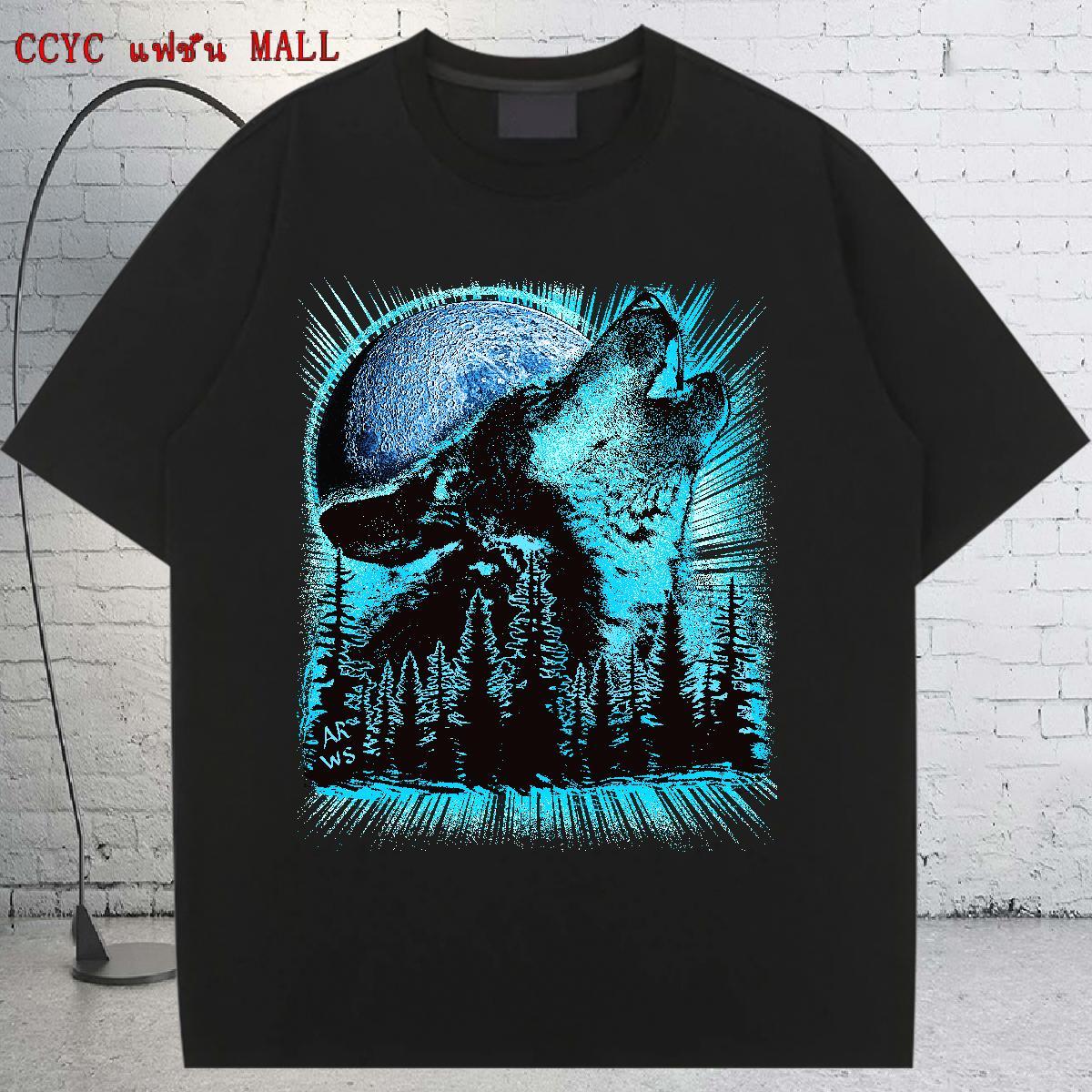 Factory Direct Womens T Shirts Crew Neck 230g Pure Cotton Womens Tshirts Custom Print Plus Size wolf Hip Hop Street Designer Nice Tops Tees