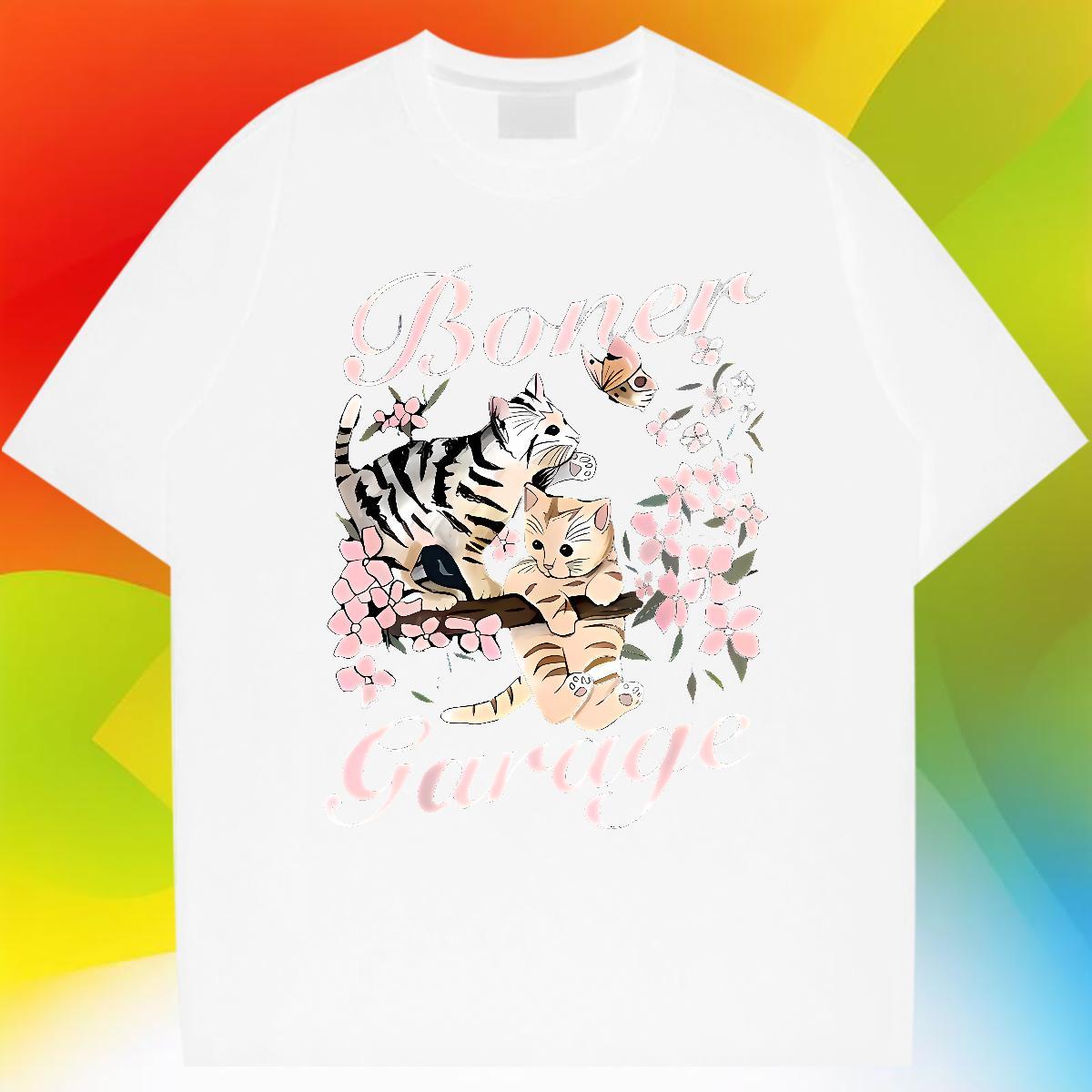 Brand flower T Shirt For Man Street Wear Tshirt for Man Woman 230g 100% Cotton New Arrival Breathable Crew Neck Custom Anime Tops Shirt