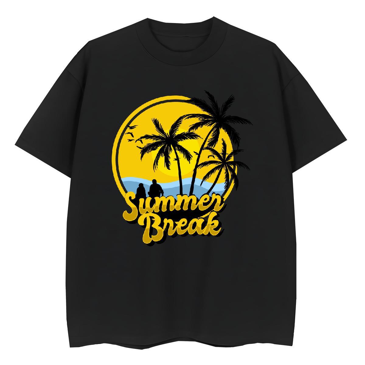 Classic T-Shirts for Women Crew Neck 230g 100% Cotton Women Tshirts Plus Size Cartoon tree Sport Nice Wear
