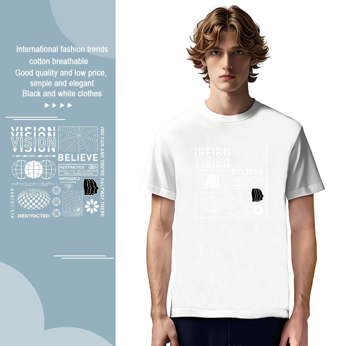 Soft letter T Shirt For Man Street wear Hip Hop Mens Tshirts 230g Pure Cotton 2024 Designer Breathable Custom Printing Tops Shirt