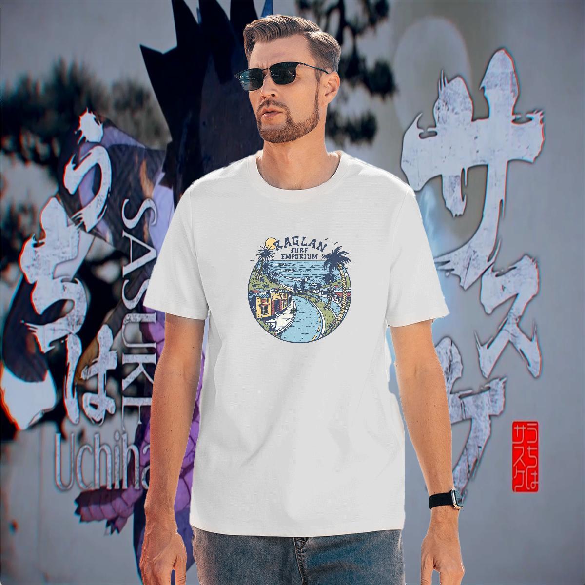 Soft Couples T Shirts Hip Hop 230g Pure Cotton Custom Printing Breathable Short Sleeve river T-Shirts for Men DIY Tops