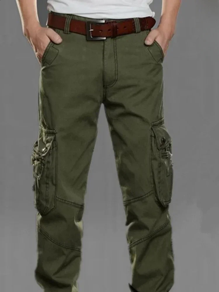 Trouser mens longdistance straight Korean cargo pants outdoor large highquality street loose fit 240821