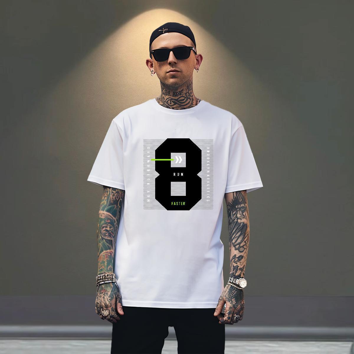 Popular Men Tops Tees Home Outdoor 100% Cotton 230g Floral Print Breathable Short Sleeve 8 T-Shirts Free Shipping Tees Shirts