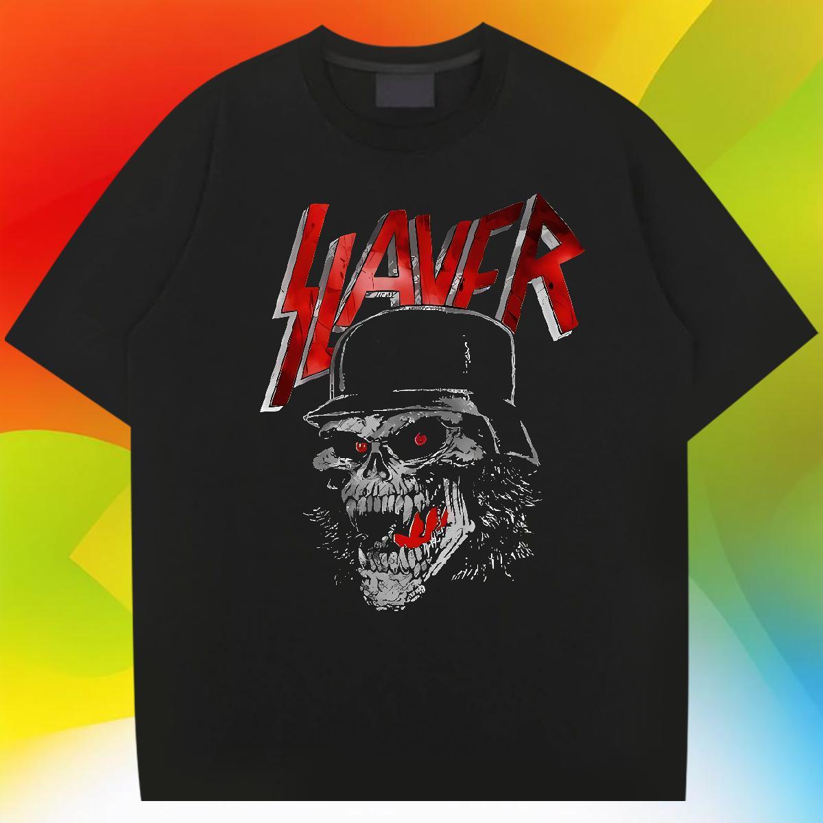 Free Shipping Daily Wear Men Clothes T-Shirt scary Breathable Short Sleeve 230g Pure Cotton T Shirt For Man Brand Customized Print Top Tees