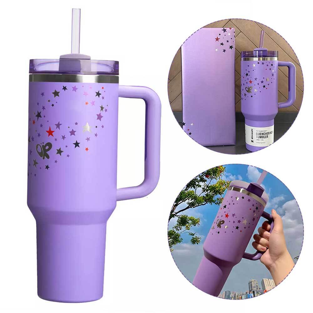 40Oz Tumbler With Lid & Straw | Stainless Steel Vacuum Cup For Travel