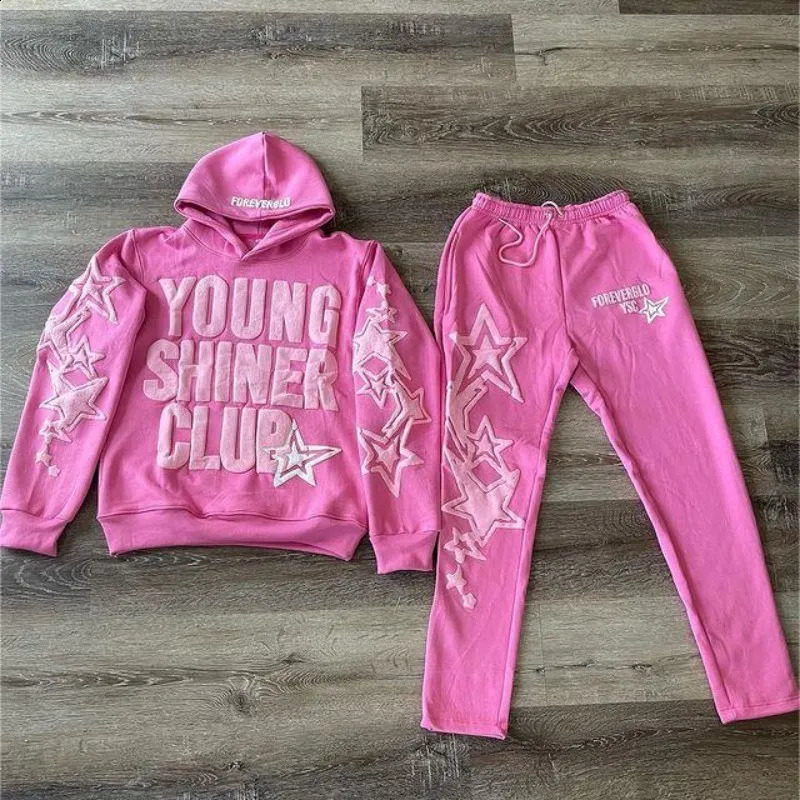 Y2K Streetwear Hoodie Sweatshirt Funny Star Letter Graphic Hoodie Harajuku Anime Hooded Pullover Hip Hop Hipster Suit Women Men 240809