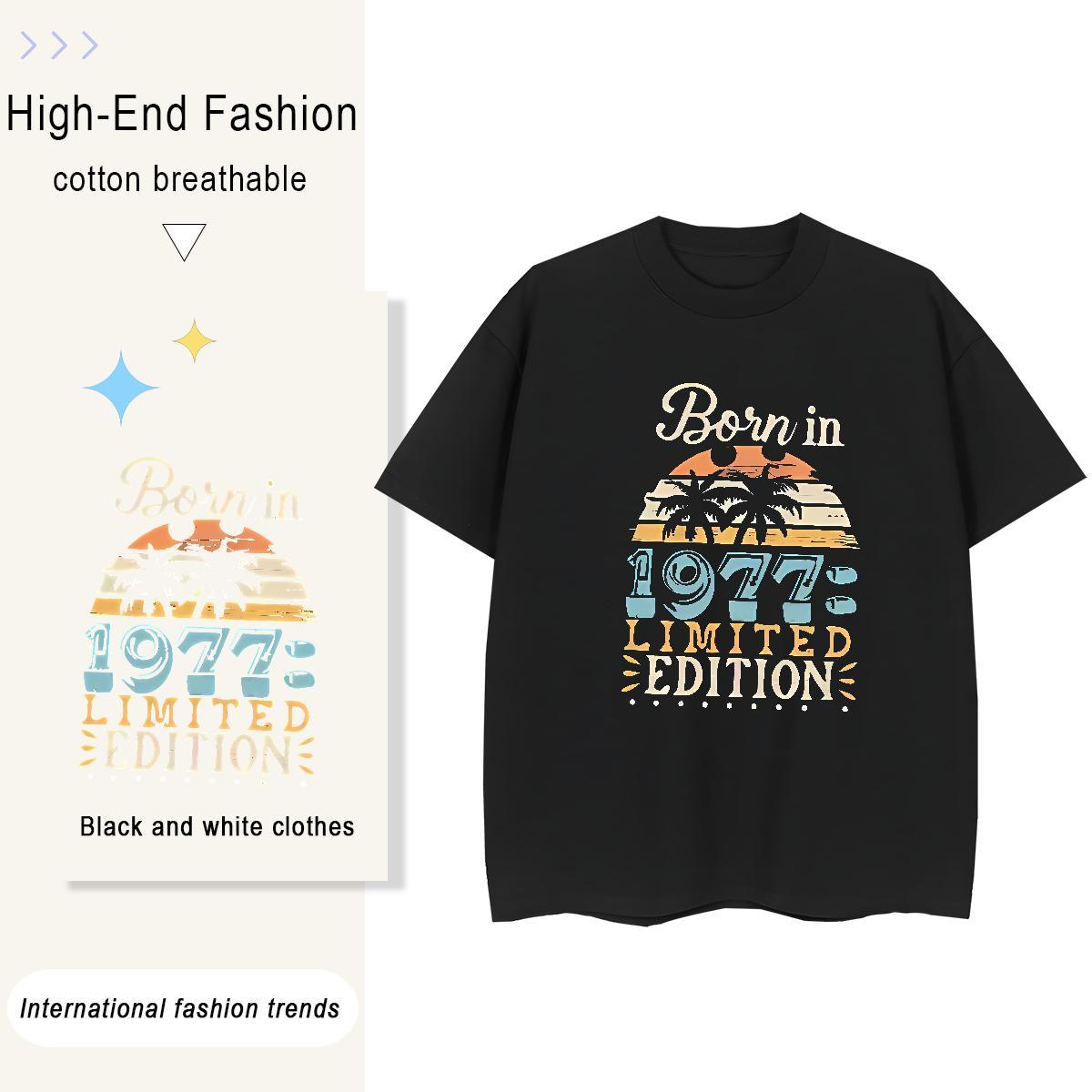 Wholesale Men Tshirts Spring Summer 230g Pure Cotton Custom Printing Breathable Crew Neck letter T-Shirts for Men Free Shipping Top Tees