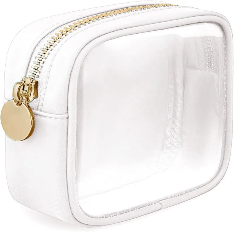 Multi functional PVC makeup bag waterproof zipper small storage organizer 240822