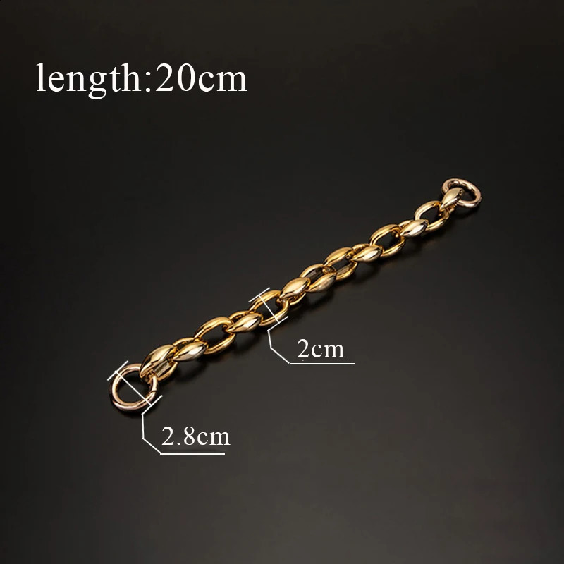 Multicolor Bag Chain Accessories Gold Womens Shoulder Bag Chain Acrylic Bag Chain Strap Crossbody Bag Parts Belt Chain for bags 240821