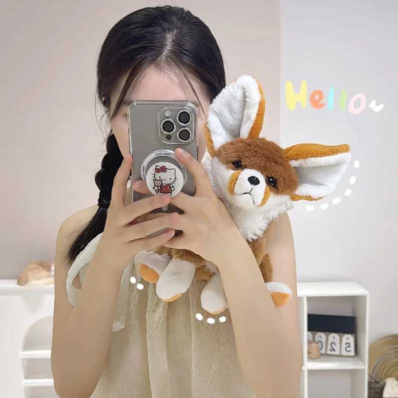 Cute yet silly dog ear fox plush toy simulates soft and smooth dog doll childrens birthday gift skin friendly W240821