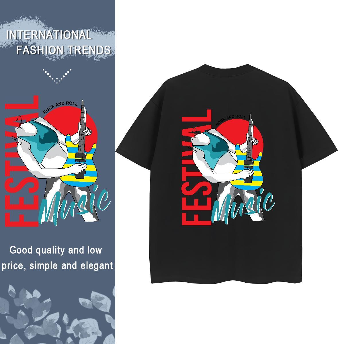 Custom T-Shirts 230g 100% Cotton Short sleeve Soft Street Casual person Lady T shirt Designer Nice Oversized L-4XL Wear