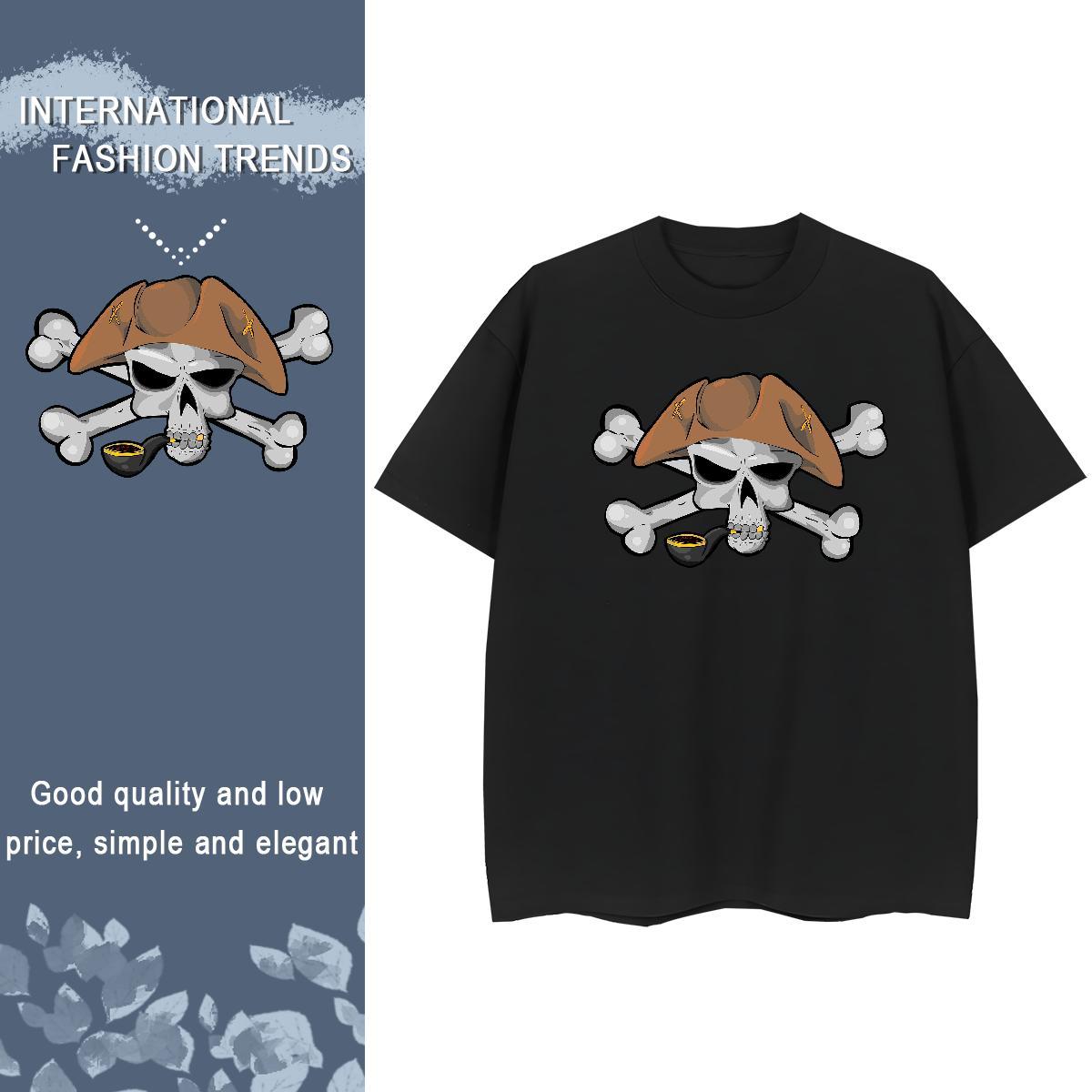 Designer T Shirts Women 230g Pure Cotton O-Neck Short Sleeve Daily Outfit skull Women Tshirts Free Shipping Custom Printed Tees
