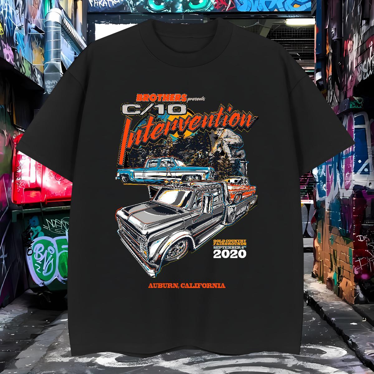 Cool car T-Shirts Street wear Hip Hop Men Tshirts 230g Cotton Free Shipping O-Neck Short Sleeve Customized Print Clothes