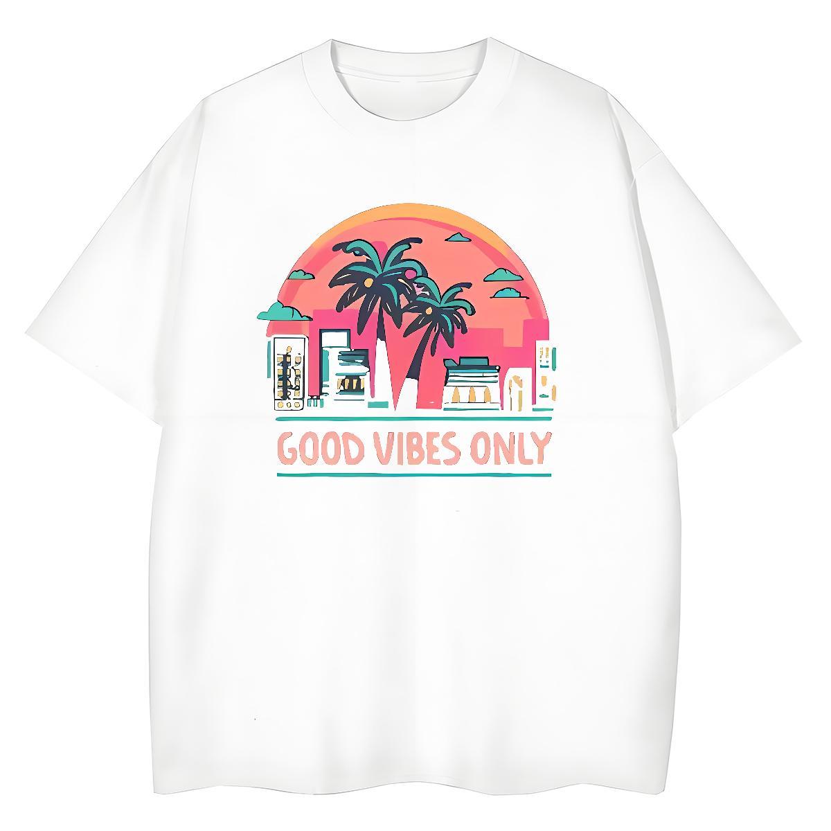 DIY T Shirt For Woman Breathable Crew Neck 230g 100% Cotton Couples T Shirts DIY Logo tree High Street Hip Hop Nice Tees