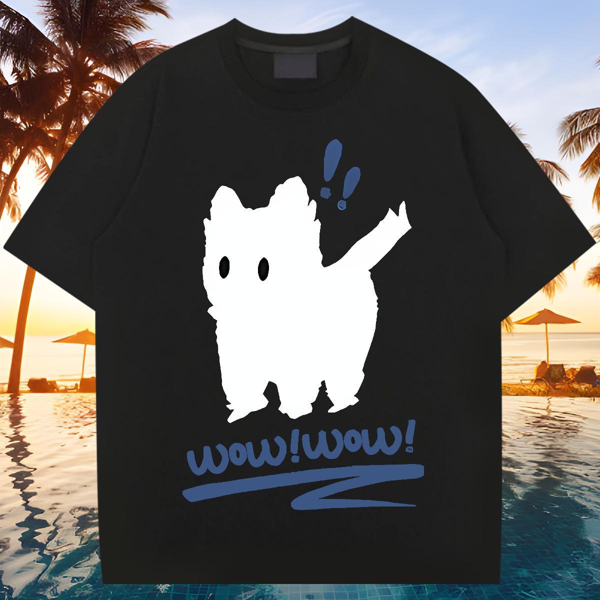 Cool Men T Shirts dog Breathable Crew Neck Sport DIY Anime 230g 100% Cotton Tshirts Free Shipping Wear