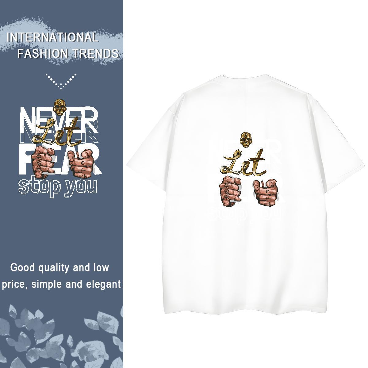 Casual New T-Shirts 230g 100% Cotton Comfortable Casual Daily Wear hand- Women Tshirts Designer Oversized L-4XL Tees Shirts