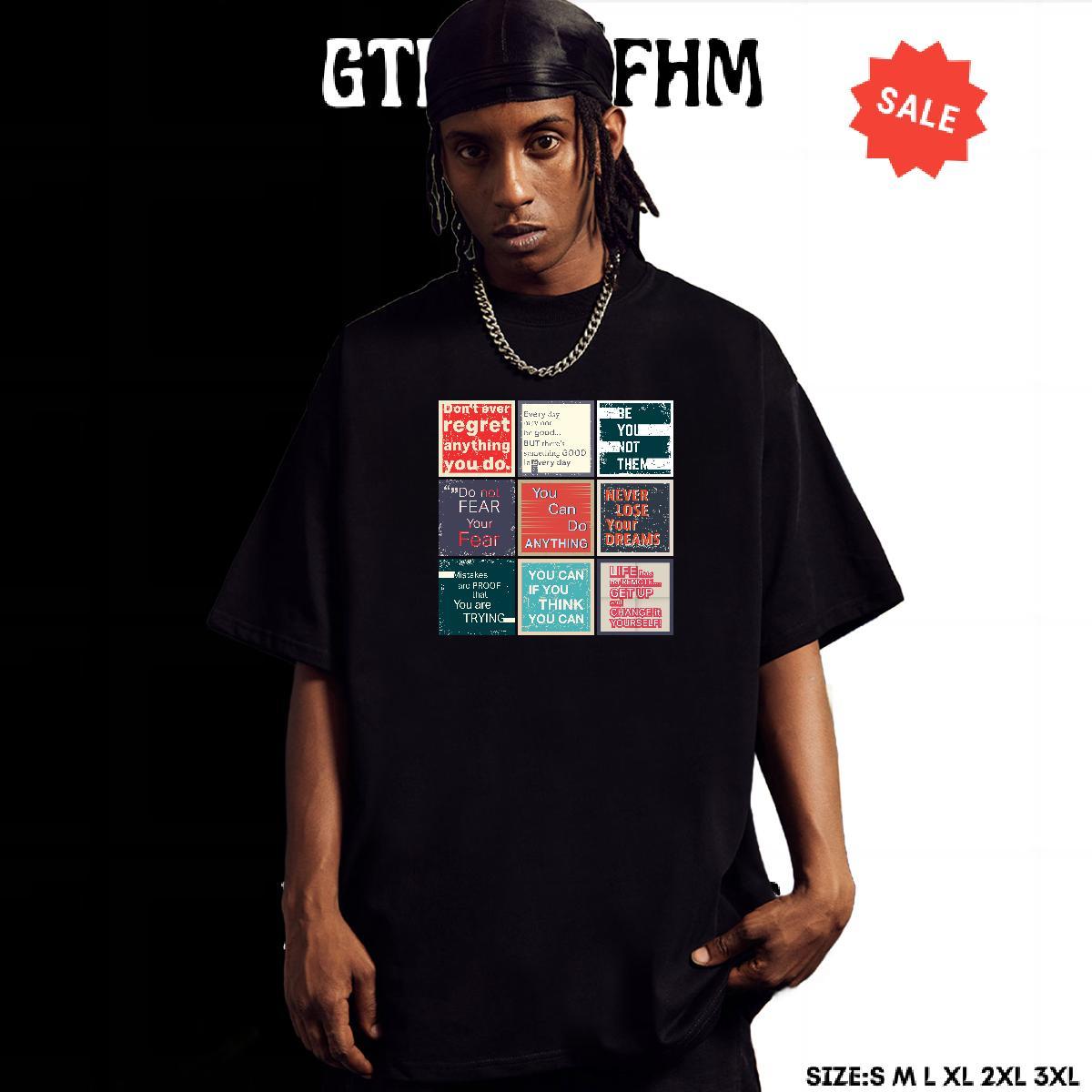 Brand Men Tees Spring Summer 230g 100% Cotton Cartoon Print Crew Neck Breathable letter Man T Shirts Custom Top Tees