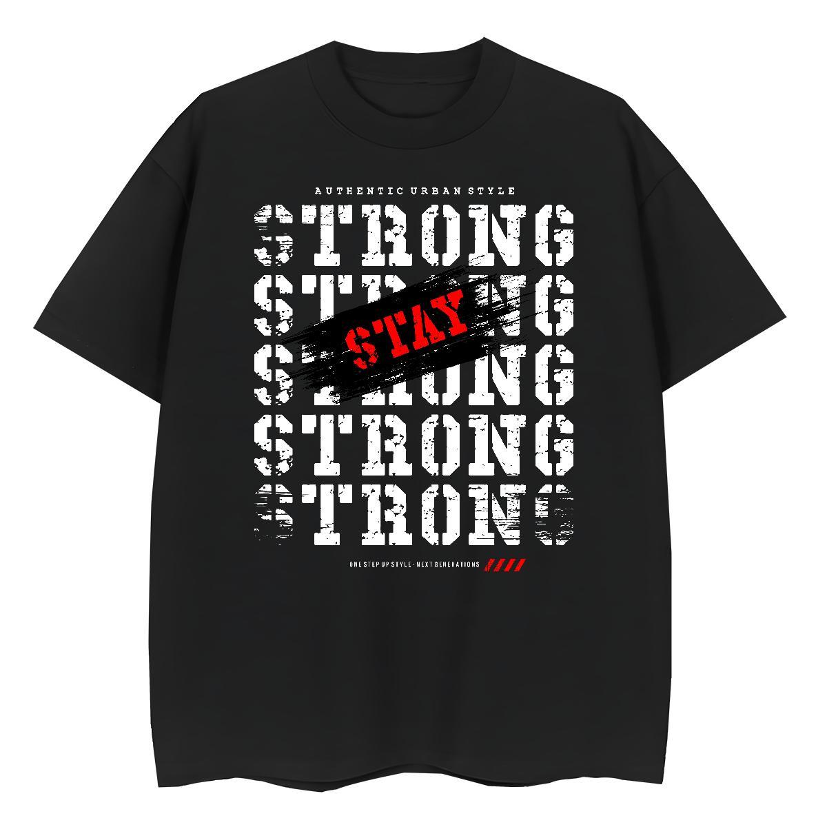 Brand Men Tops Tees High Street Hip Hop 230g 100% Cotton Cartoon Printing L-4XL Breathable Short Sleeve run Men T Shirts 2024 New Polos