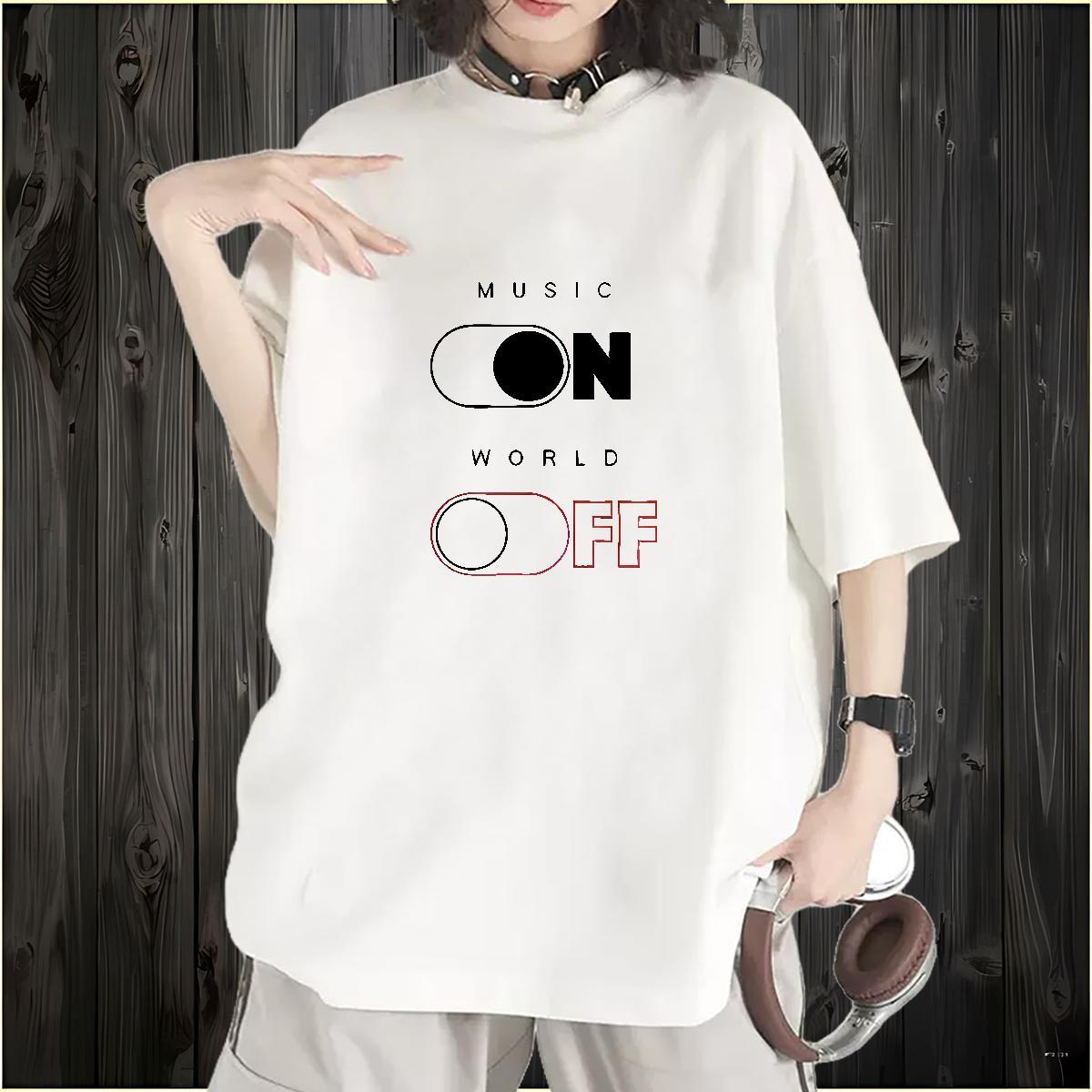 Free Shipping Women Tshirts 230g 100% Cotton letter Street Wear T Shirts Women O Neck Short Sleeves Customized Print Tops Shirt