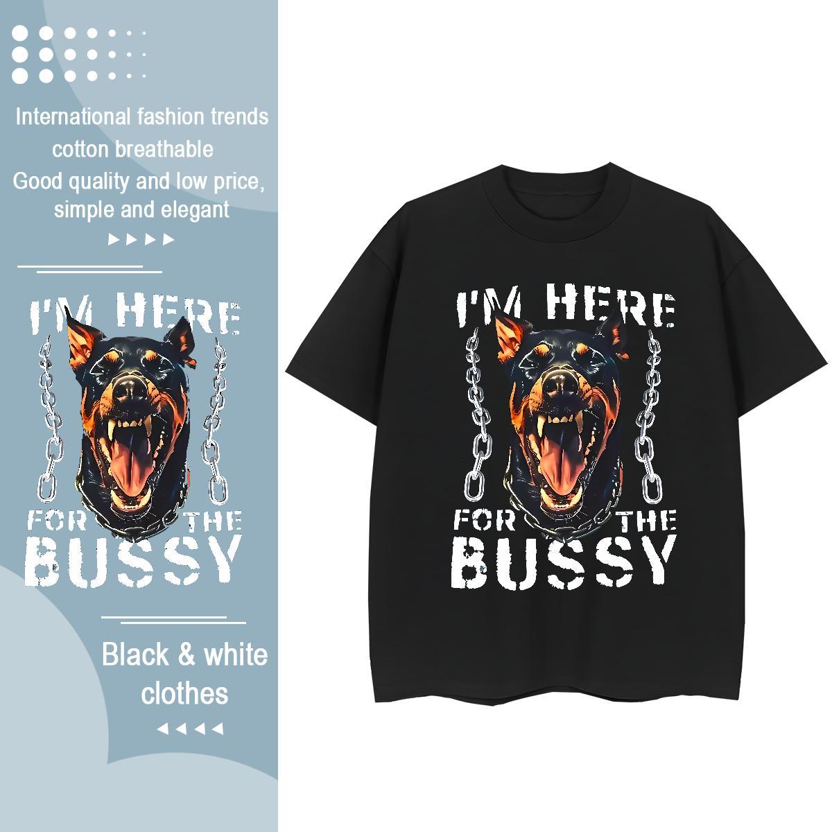 Wholesale T Shirt For Man dog Breathable Short Sleeve Daily Wear Plus Size Custom 230g 100% Cotton Men Tshirts Stylist Tees