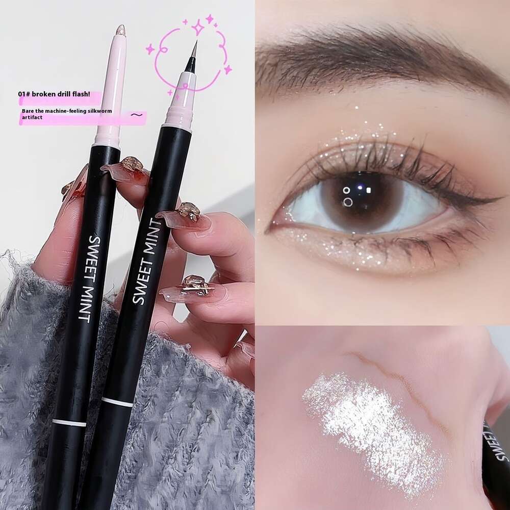 Silk-Smooth Sweet Mint Eyeliner Pencil with Light-Catching Effect