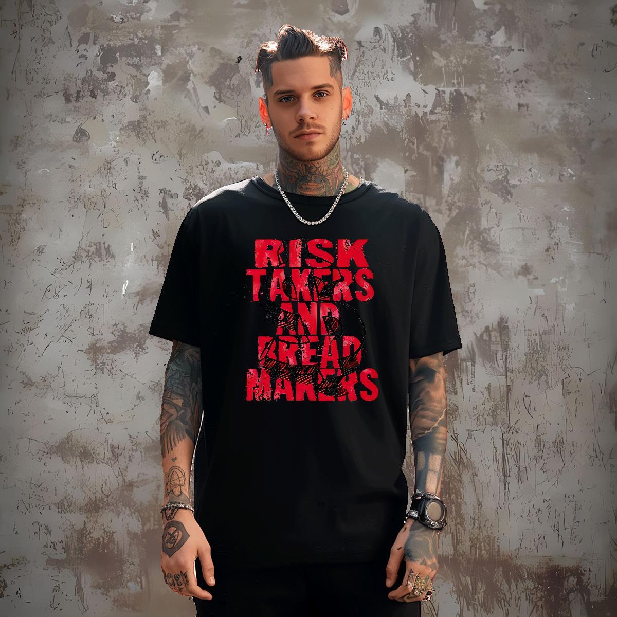 Custom Home Outdoor Men Clothes T-Shirt money Breathable Crew Neck 230g Pure Cotton T-Shirts Cool Cartoon Printing L-4XL Tees Shirts