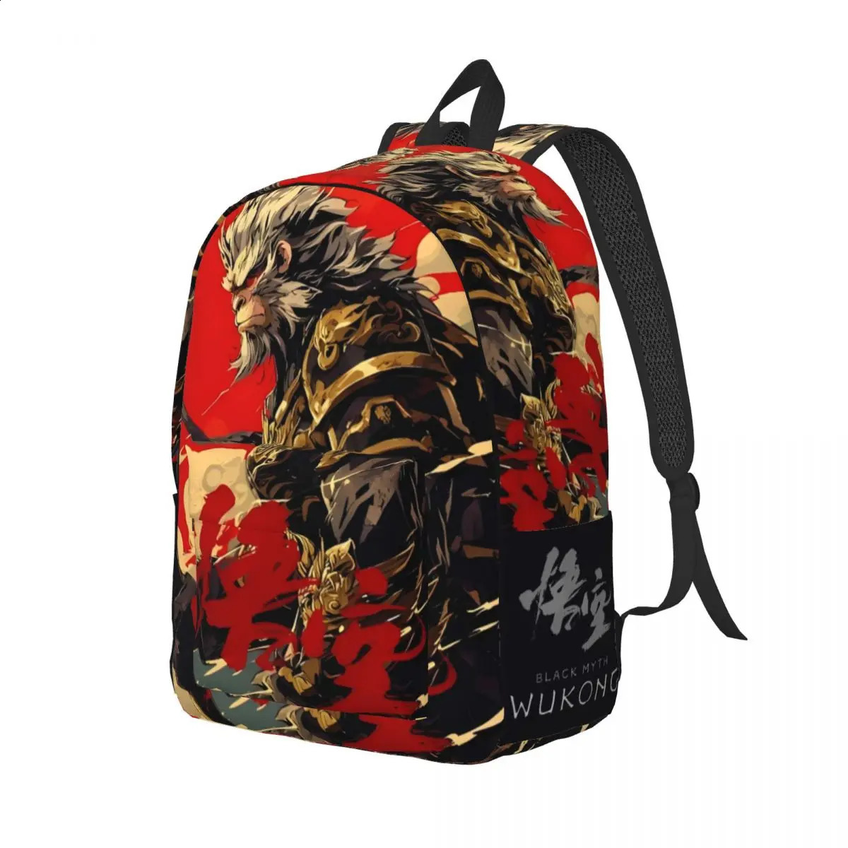 Black Myth Wukong Monkey King Backpack Mens High School Business Game Chinese Laptop Shoulder Bag 240822