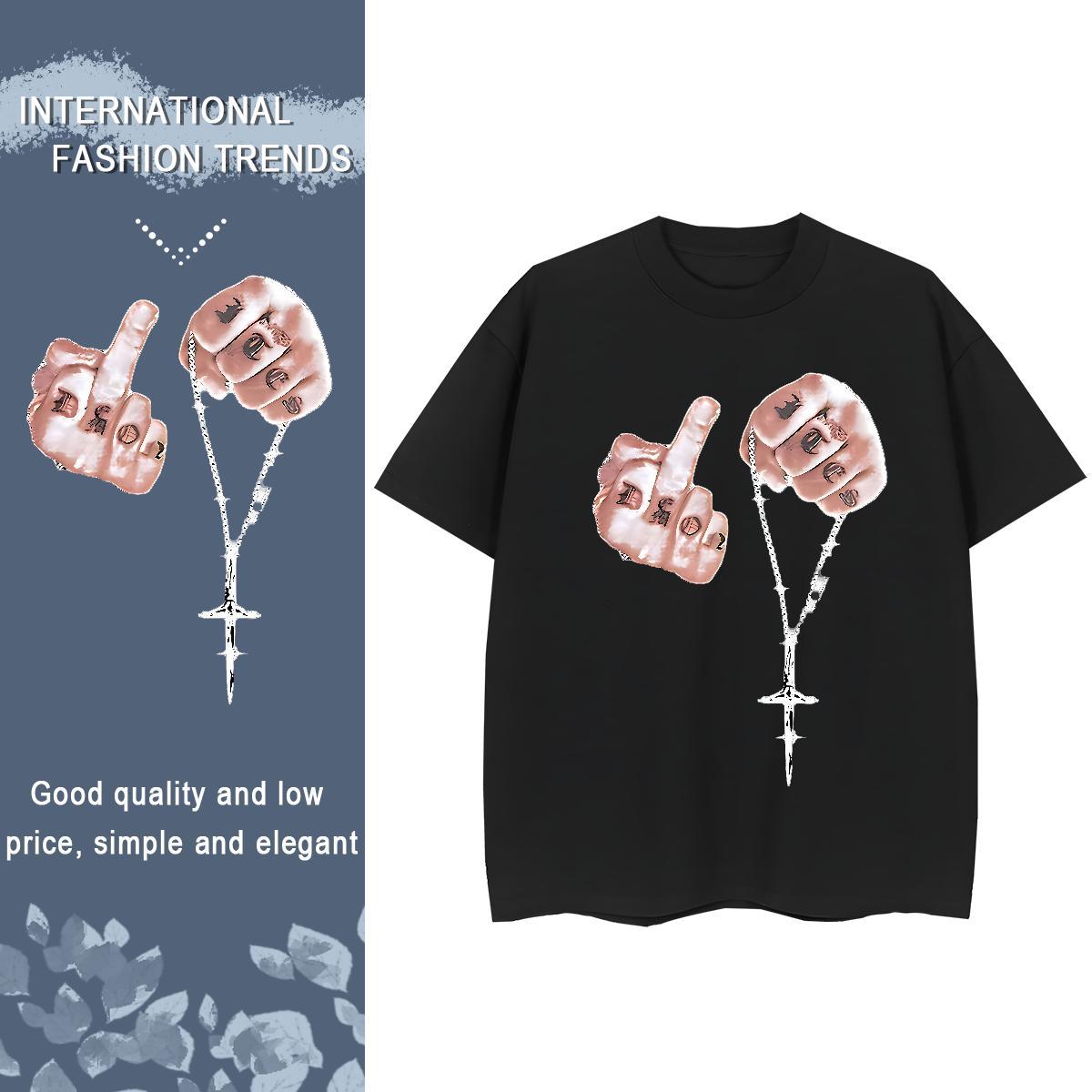 New Woman T Shirts 230g Pure Cotton Breathable Crew Neck Casual Daily Wear hands Woman Tshirt Unisex DIY Anime Tops Shirt