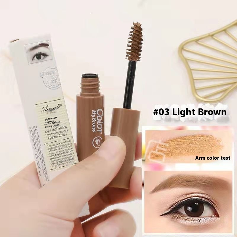 Women's Essential Aimeeli Brow Ink Cream - Non-Smudged, Weatherproof, Light Brown Color with Stay Power