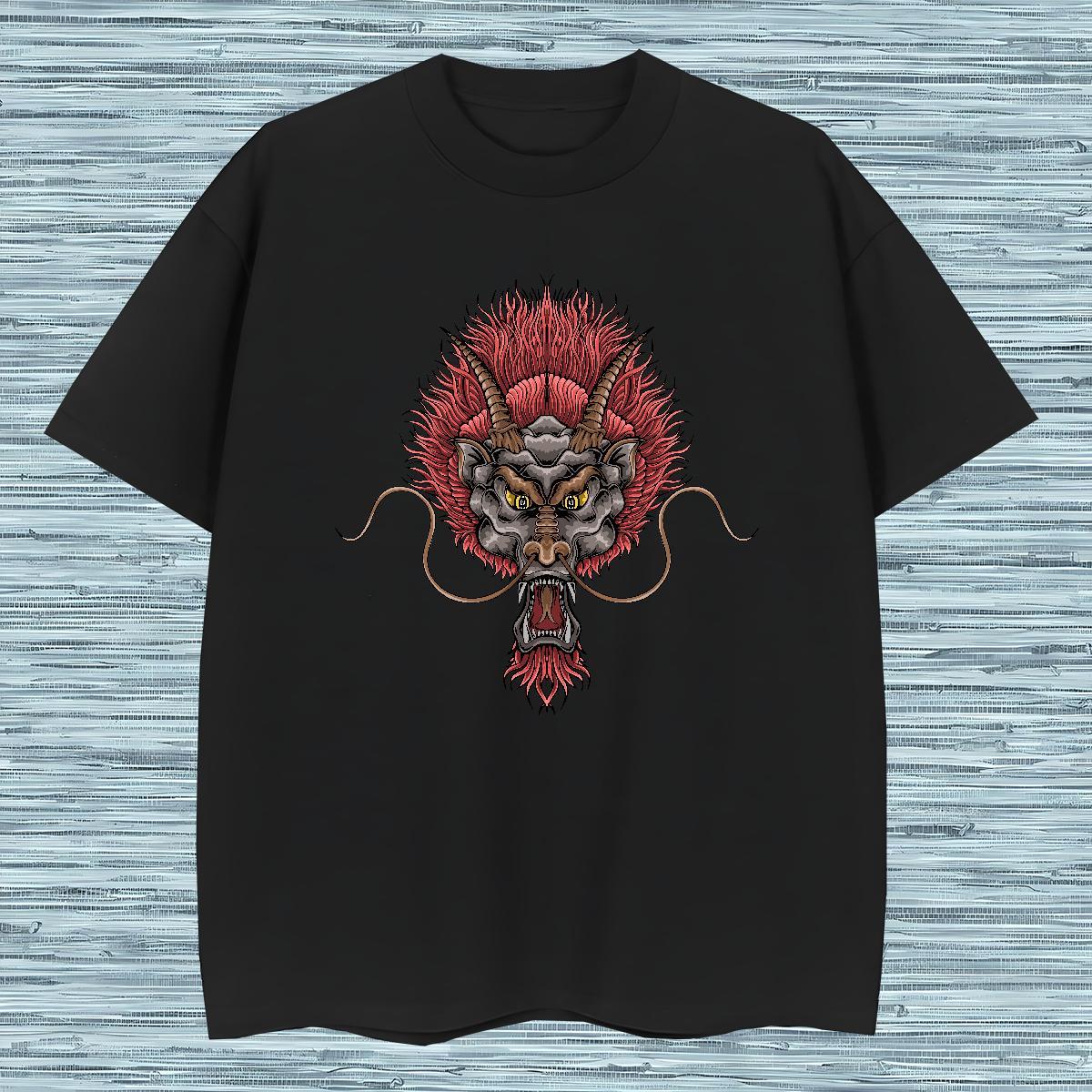 2024 DIY Sports Casual Men Tshirts dragon Short Sleeve O-Neck 100% Cotton 230g Man T Shirts Designer Customized Print Top Tees