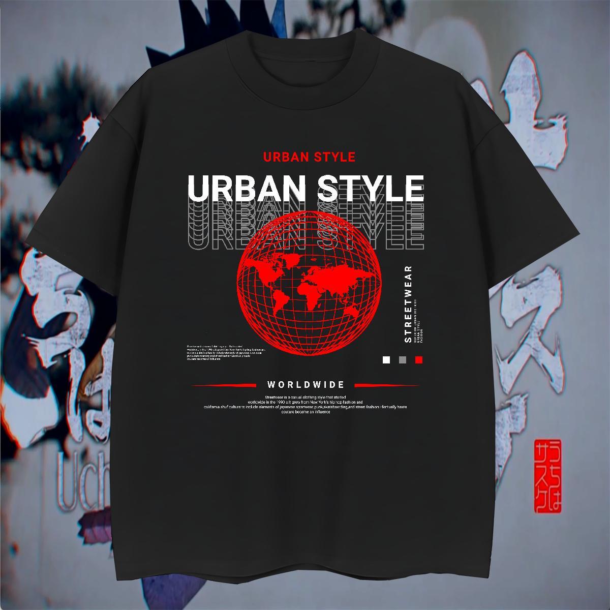 TOP Quality Men Tops Tees Hip Hop 230g Cotton Asian Size Round Neck Short Sleeve earth Men T Shirts Fashion Designer Tops Shirt