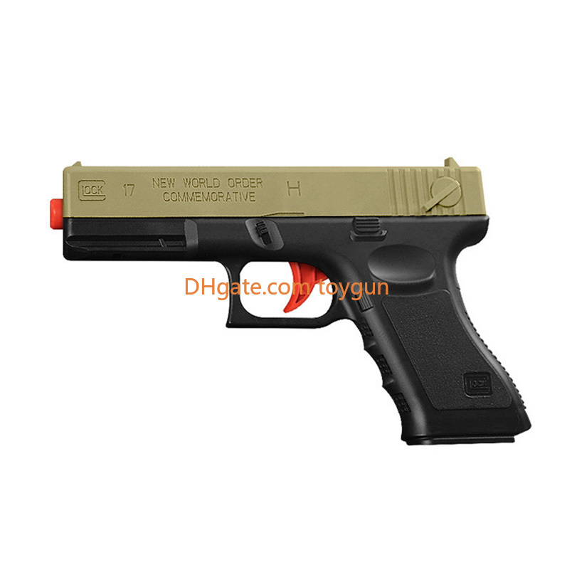 G17 Gel Ball Manual Toy Gun Pistol With Water Bullets Plastic Safe for Kids Adults Outdoor Game Look Real Toy Gun Model Birthday For Kids